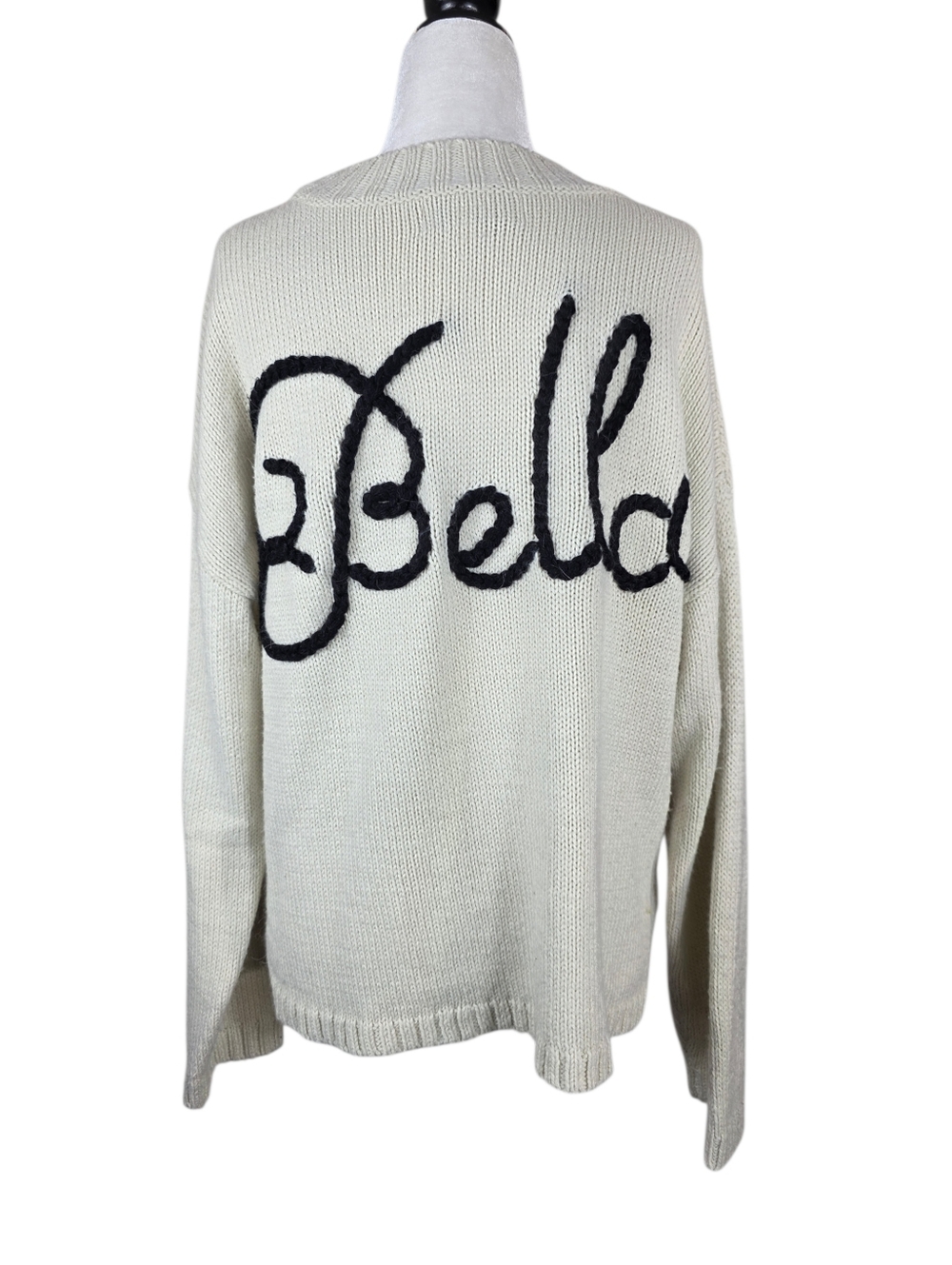 Wildfox  Knit wool & alpaca blend Sweater with Black Script - Picture 4 of 9